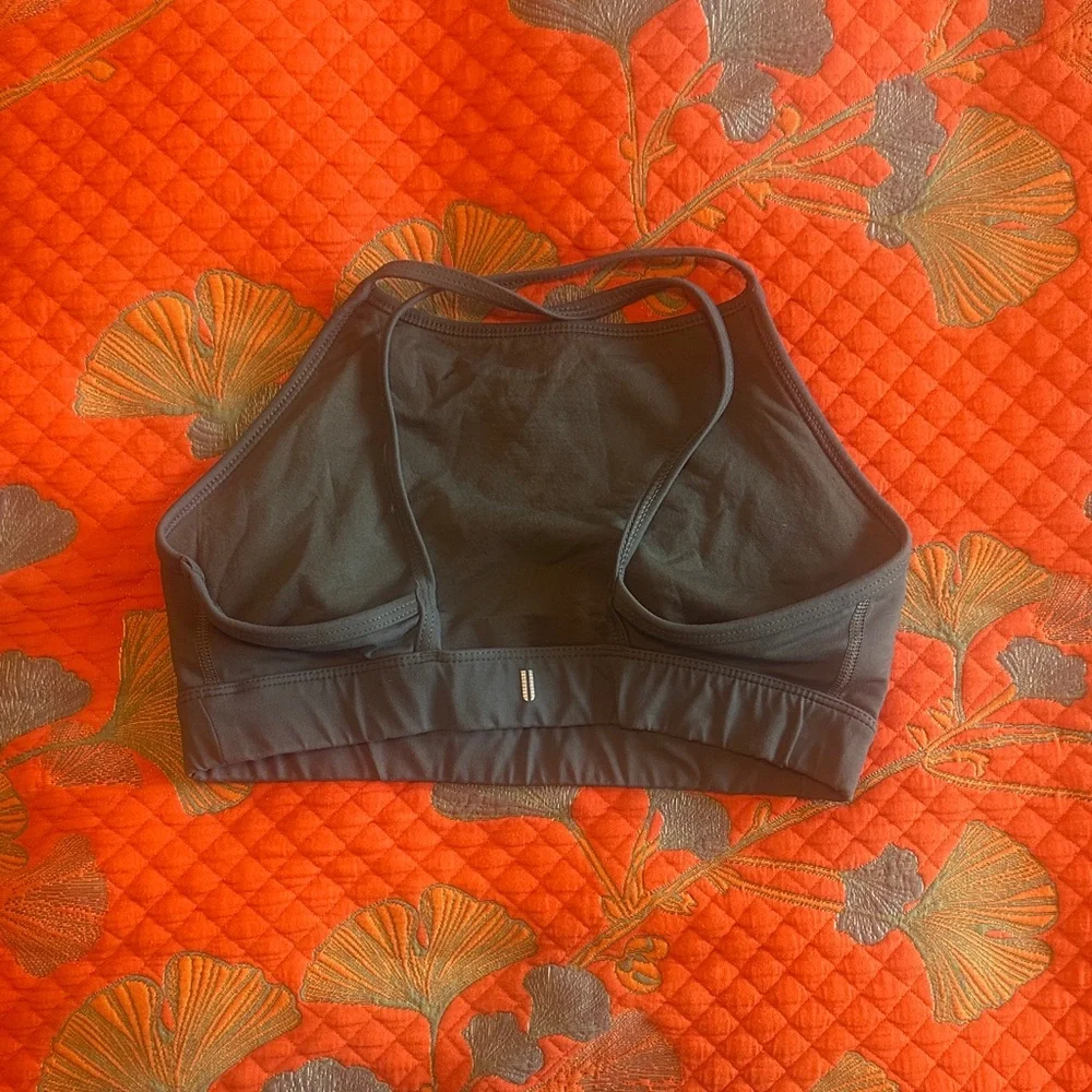 NOBULL Charcoal High Neck Sports Bra - Picture 2 of 2